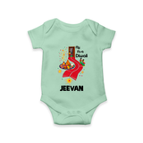 My First Diwali Doorway Celebration Romper  - MINT GREEN - New Born (Chest 14")