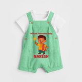 Official Dhamaka Baby Diwali Dungaree  - GREEN - 0 - 5 Months Old (Chest 18")
