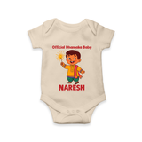 Official Dhamaka Baby Diwali Romper  - IVORY - New Born (Chest 14")