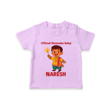 Official Dhamaka Baby Diwali T shirt  - LILAC - 0-5 Months Old (Chest 17")