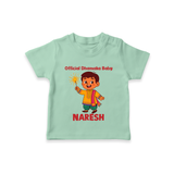 Official Dhamaka Baby Diwali T shirt  - MINT GREEN - 0-5 Months Old (Chest 17")