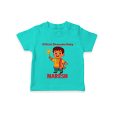 Official Dhamaka Baby Diwali T shirt  - TEAL - 0-5 Months Old (Chest 17")