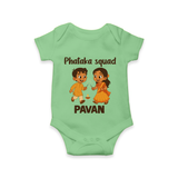 Phataka Squad Diwali Romper - GREEN - New Born (Chest 14")