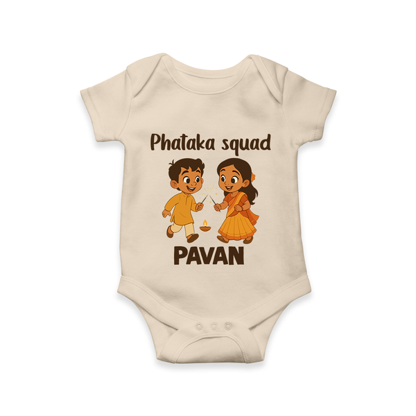 Phataka Squad Diwali Romper - IVORY - New Born (Chest 14")