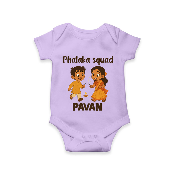 Phataka Squad Diwali Romper - LILAC - New Born (Chest 14")