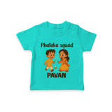 Phataka Squad Diwali T shirt - TEAL - 0-5 Months Old (Chest 17")