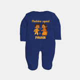 Phataka Squad Diwali Full Body Suit - NAVY BLUE - New Born (Chest 7.5")