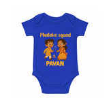 Phataka Squad Diwali Romper - COBALT BLUE - New Born (Chest 14")