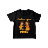 Phataka Squad Diwali T shirt - BLACK - 0-5 Months Old (Chest 17")