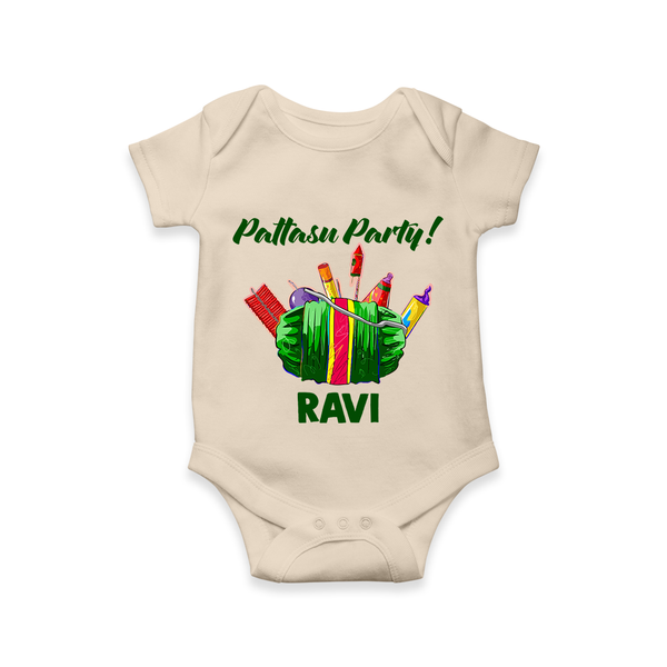 Pattasu Party Diwali Romper  - IVORY - New Born (Chest 14")