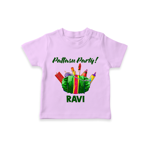 Pattasu Party Diwali T shirt  - LILAC - 0-5 Months Old (Chest 17")