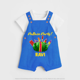 Pattasu Party Diwali Dungaree  - COBALT BLUE - 0 - 5 Months Old (Chest 18")