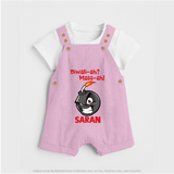 Diwali Mass Celebration Dungaree  - BABY PINK - 0 - 5 Months Old (Chest 18")