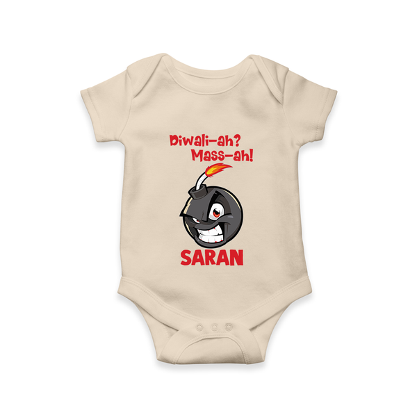 Diwali Mass Celebration Romper  - IVORY - New Born (Chest 14")