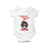 Diwali Mass Celebration Romper  - WHITE - New Born (Chest 14")