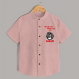 Diwali Mass Celebration Shirt  - PEACH - 0 - 6 Months Old (Chest 23")