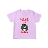 Diwali Mass Celebration T shirt  - LILAC - 0-5 Months Old (Chest 17")
