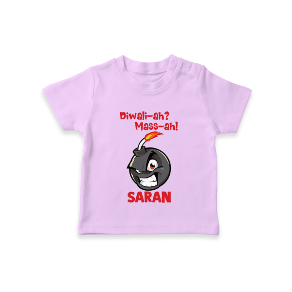 Diwali Mass Celebration T shirt  - LILAC - 0-5 Months Old (Chest 17")