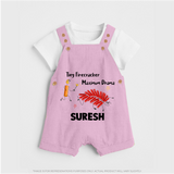 Tiny Firecracker Diwali Dungaree  - BABY PINK - 0 - 5 Months Old (Chest 18")
