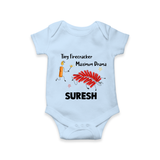 Tiny Firecracker Diwali Romper  - BABY BLUE - New Born (Chest 14")