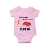 Tiny Firecracker Diwali Romper  - BABY PINK - New Born (Chest 14")