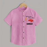 Tiny Firecracker Diwali Shirt  - BABY PINK - 0 - 6 Months Old (Chest 23")