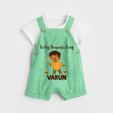 Kutty Deepavali King Dungaree  - GREEN - 0 - 5 Months Old (Chest 18")