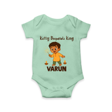 Kutty Deepavali King Romper  - MINT GREEN - New Born (Chest 14")