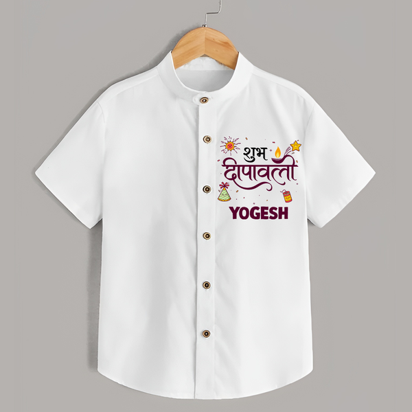 Deepavali Celebration Shirt  - WHITE - 0 - 6 Months Old (Chest 23")