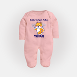Enakku Oru Spark Podhum Diwali Full Body Suit  - BABY PINK - New Born (Chest 7.5")