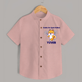 Enakku Oru Spark Podhum Diwali Shirt  - PEACH - 0 - 6 Months Old (Chest 23")
