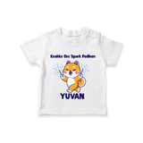 Enakku Oru Spark Podhum Diwali T shirt  - WHITE - 0-5 Months Old (Chest 17")