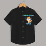 Enakku Oru Spark Podhum Diwali Shirt  - BLACK - 0 - 6 Months Old (Chest 23")