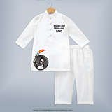 Diwali Mass Kurta - WHITE - 3 - 6 Months Old (Chest 24", Kurta Length 14'', Waist 19", Pant Length 14")