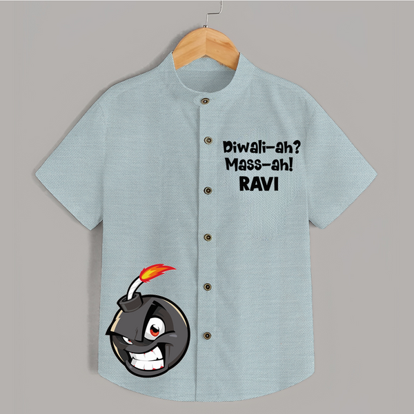 Diwali Mass  Shirt - ARCTIC BLUE - 0 - 6 Months Old (Chest 23")