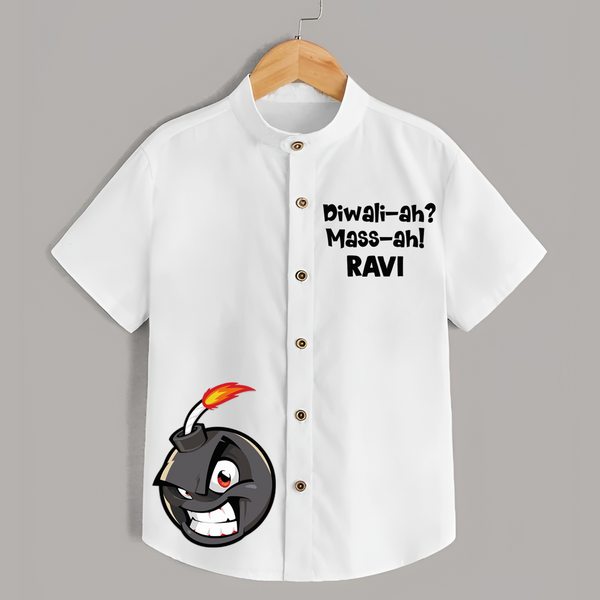 Diwali Mass  Shirt - WHITE - 0 - 6 Months Old (Chest 23")