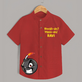Diwali Mass  Shirt - RED - 0 - 6 Months Old (Chest 23")
