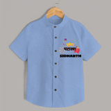 Happy Diwali | Little Celebration Star Shirt - SKY BLUE - 0 - 6 Months Old (Chest 23")