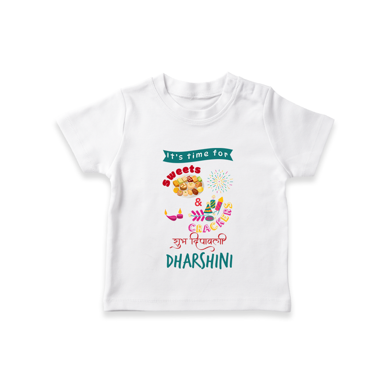 Happy Diwali | Brightest Light of the Celebration T-Shirt - WHITE - 0-5 Months Old (Chest 17")
