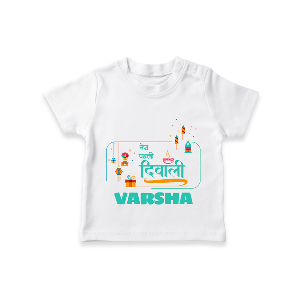 Happy Diwali | Our Bundle of Festival Fun T-Shirt - WHITE - 0-5 Months Old (Chest 17")