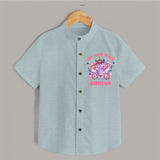 Happy Diwali | Festival Lighting Delight Personalized Shirt - ARCTIC BLUE - 0 - 6 Months Old (Chest 23")