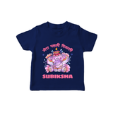Happy Diwali | Festival Lighting Delight Personalized T-Shirt - NAVY BLUE - 0-5 Months Old (Chest 17")