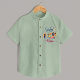 Happy Diwali | Crackers and Cheer Personalized Shirt - MINT GREEN - 0 - 6 Months Old (Chest 23")