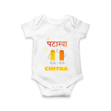 Happy Diwali | Diwali Fun and Games Romper - WHITE - New Born (Chest 14")