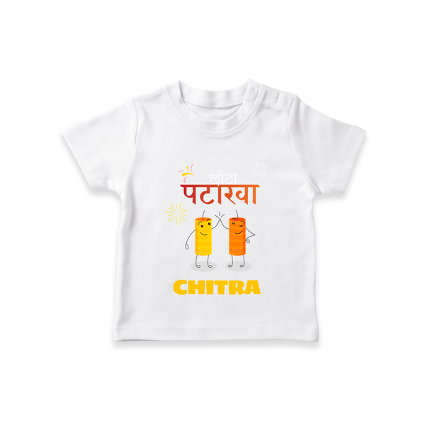 Happy Diwali | Diwali Fun and Games T-Shirt - WHITE - 0-5 Months Old (Chest 17")
