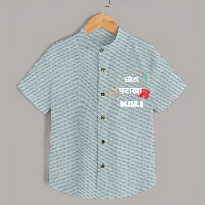 Happy Diwali | Adorned in Light and Fun Shirt - ARCTIC BLUE - 0 - 6 Months Old (Chest 23")
