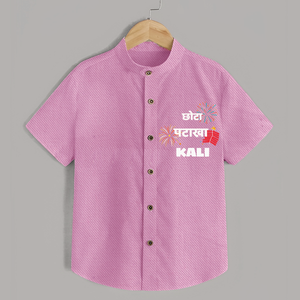 Happy Diwali | Adorned in Light and Fun Shirt - BABY PINK - 0 - 6 Months Old (Chest 23")