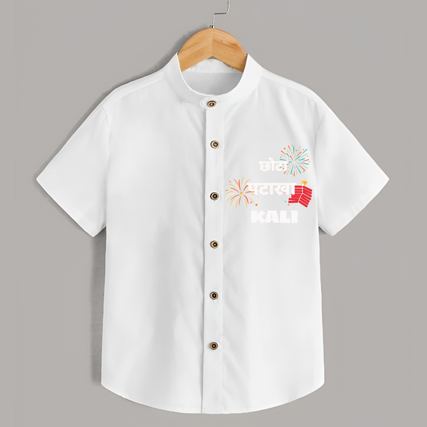 Happy Diwali | Adorned in Light and Fun Shirt - WHITE - 0 - 6 Months Old (Chest 23")