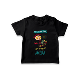 Happy Diwali | Little Firework Delight T-Shirt - BLACK - 0-5 Months Old (Chest 17")