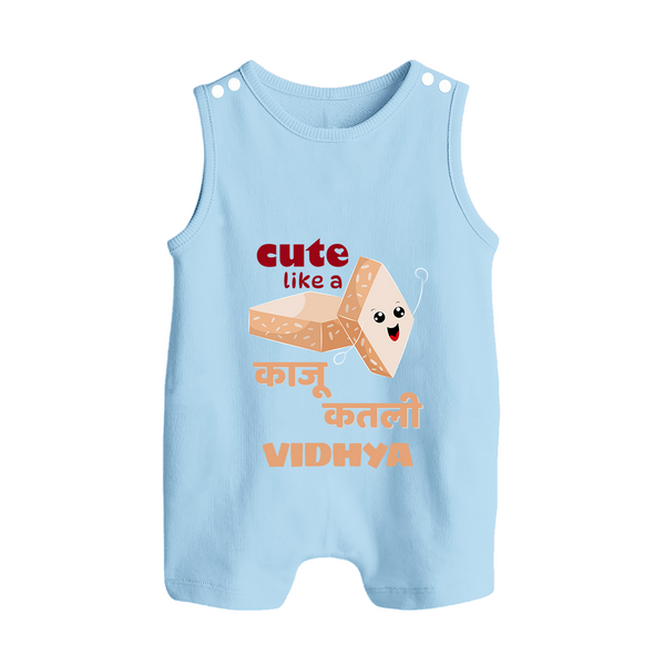 Happy Diwali | Glowing with Diwali Joy Romper Suit - BABY BLUE - 0 - 5 Months Old (Chest 18")